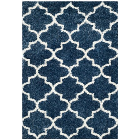 SAFAVIEH Sgm-Montreal Shag RugsBlue & Ivory 6 ft. 7 in. x 9 ft. 6 in. SGM832A-7